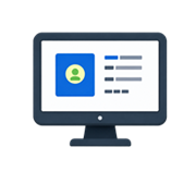 Step 1 — computer monitor showing the download page