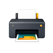 Step 5 — printer printing a worksheet