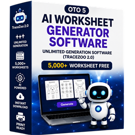 Product box — AI Worksheet Generator Software (OTO 5)